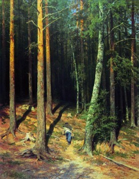 Paisajes Painting - bosque de pinos 1878 paisaje clásico Ivan Ivanovich árboles